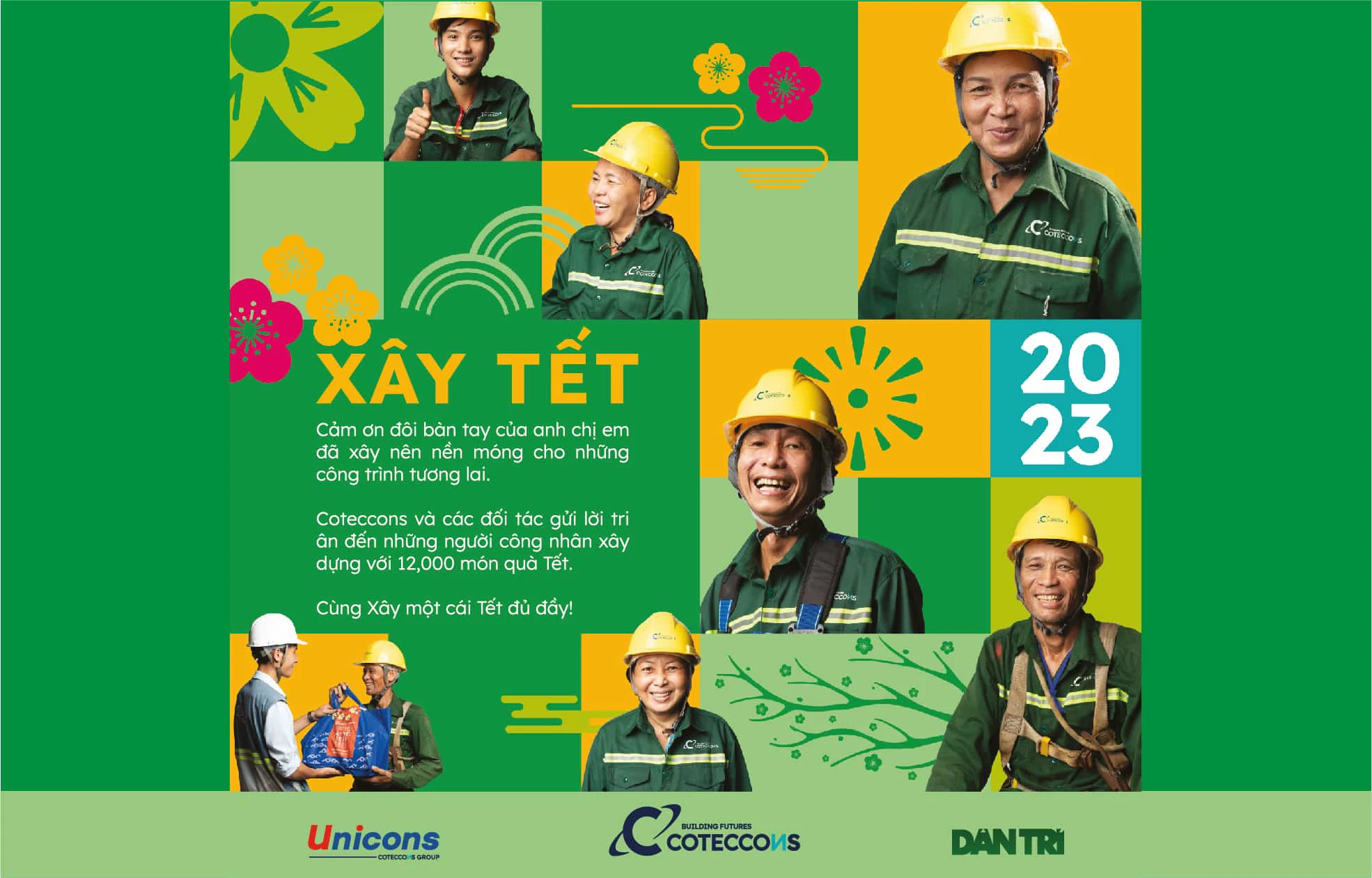 "XAY TET 2023" - COTECCONS "BUILD" TET FOR 12,000 CONSTRUCTION WORKERS